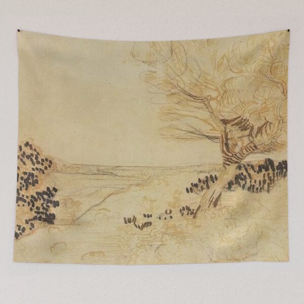 Item preview, Vincent Van Gogh - Landscape With A Tree In The Foreground designed and sold by st1art.