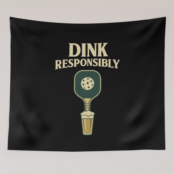 Item preview, Dink Responsibly Funny Pickleball Beer Paddle  designed and sold by The Junto Shop.
