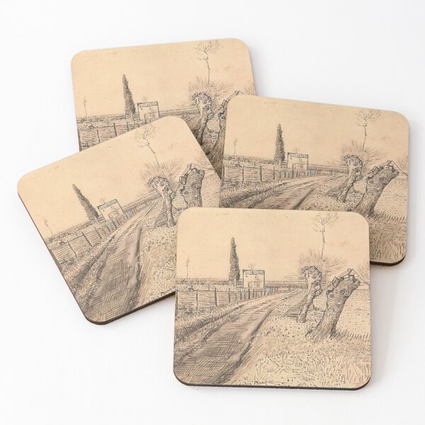 Item preview, Vincent Van Gogh - Landscape With Path And Pollard Trees designed and sold by st1art.