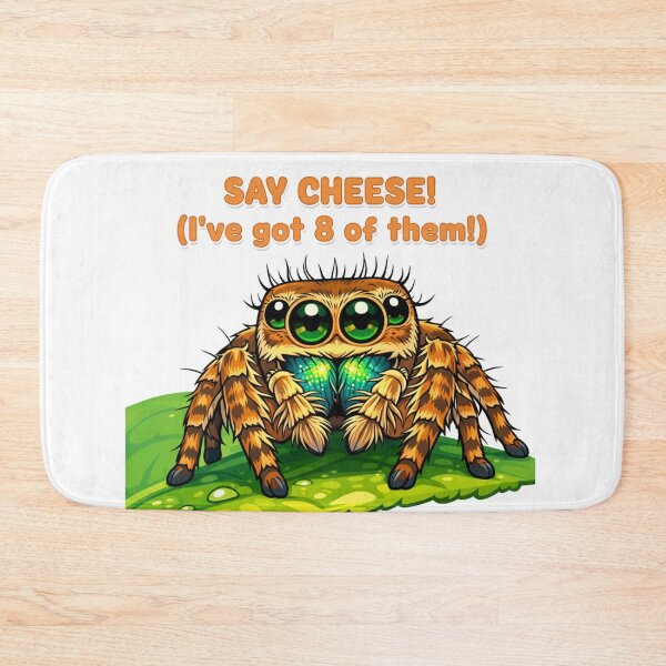 Item preview, Cute Jumping Spider Say Cheese Pun Illustration designed and sold by Dariusz.K.