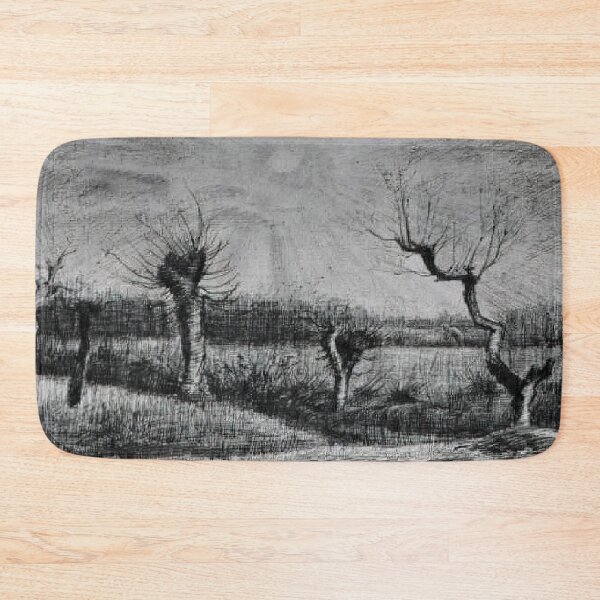 Item preview, Vincent Van Gogh - Landscape With Willows And Sun Shining Through The Clouds designed and sold by st1art.