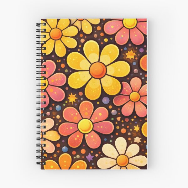 Item preview, Retro Bloom Floral Cosmic Groove Pattern designed and sold by ArtComixHaven.