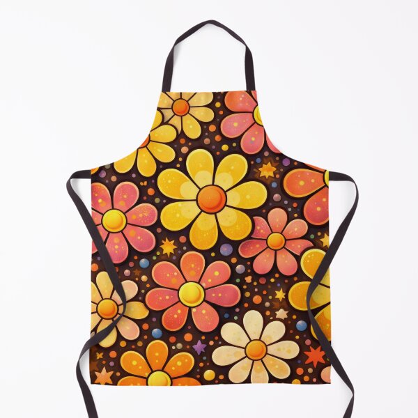 Item preview, Retro Bloom Floral Cosmic Groove Pattern designed and sold by ArtComixHaven.