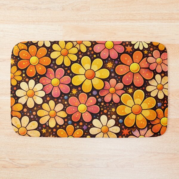Item preview, Retro Bloom Floral Cosmic Groove Pattern designed and sold by ArtComixHaven.