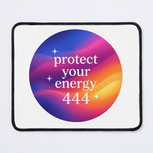 Item preview, Vibrant Cosmic Gradient With Protect Your Energy 444 Message designed and sold by SkeletonsDanger.