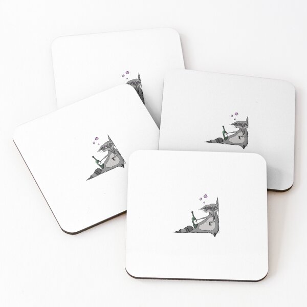 Item preview, El mapache borracho designed and sold by Raccoona Matata.