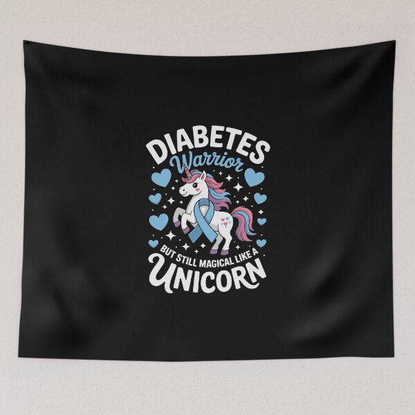 Item preview, Diabetes Warrior Unicorn designed and sold by jkrphoto.