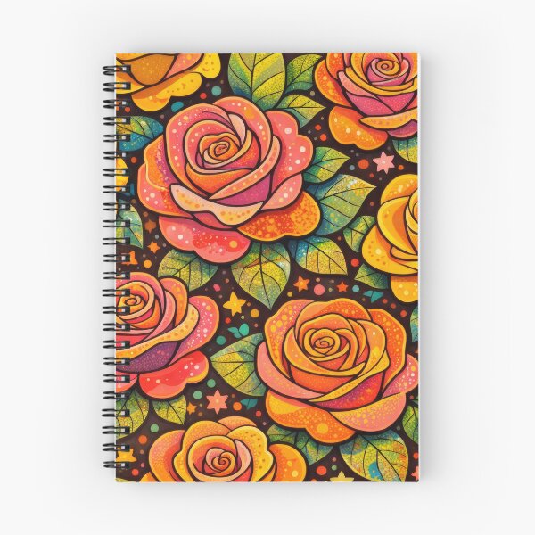 Item preview, Vibrant Retro Roses With Playful Floral Charm designed and sold by ArtComixHaven.