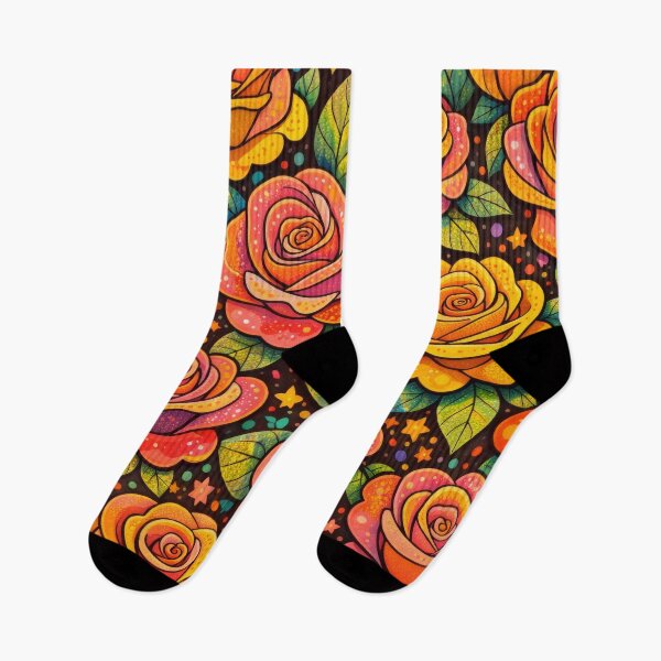 Item preview, Vibrant Retro Roses With Playful Floral Charm designed and sold by ArtComixHaven.