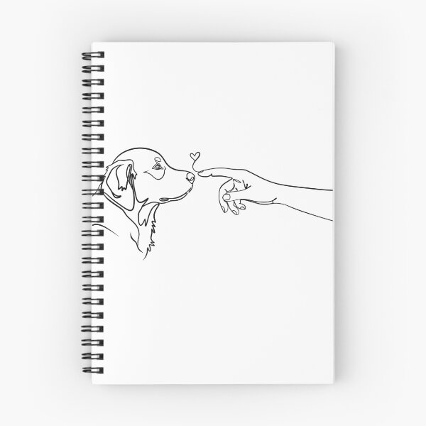 Item preview, Human & Dog Touch – One Line Love Art designed and sold by Sunshine2504.