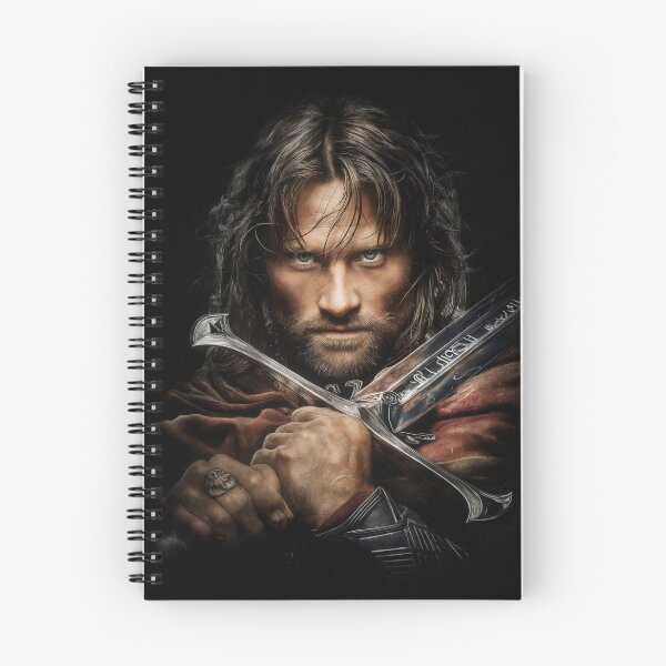Item preview, Aragorn Lord of the Rings LOTR Viggo Mortensen Strider King Elessar Anduril Ranger of the North Gondor Arwen Fellowship Fan Art Portrait Poster T-Shirt Sticker Gift designed and sold by Senpaiwaves.