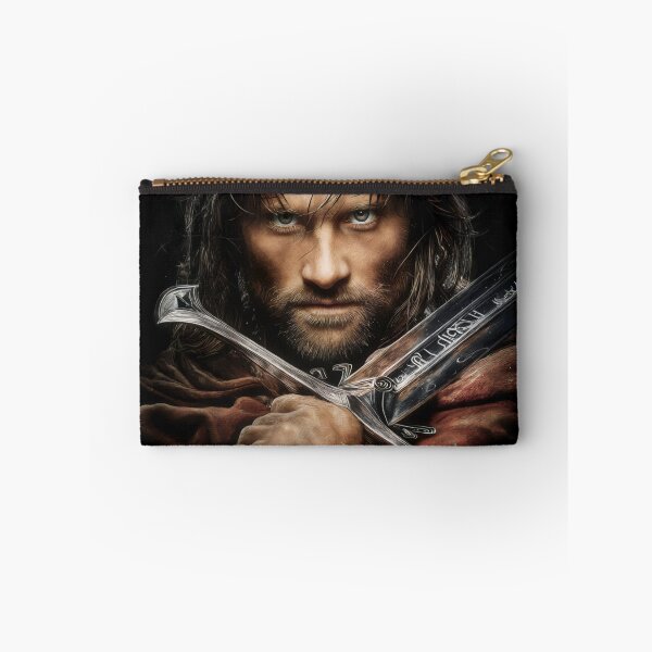 Artikelvorschau, Aragorn, Herr der Ringe, LOTR, Viggo Mortensen, Streicher, König Elessar, Anduril, Waldläufer des Nordens, Gondor, Arwen, Gefährten, Fan-Art, Porträt, Poster, T-Shirt, Aufkleber, Geschenk entworfen und verkauft von Senpaiwaves.