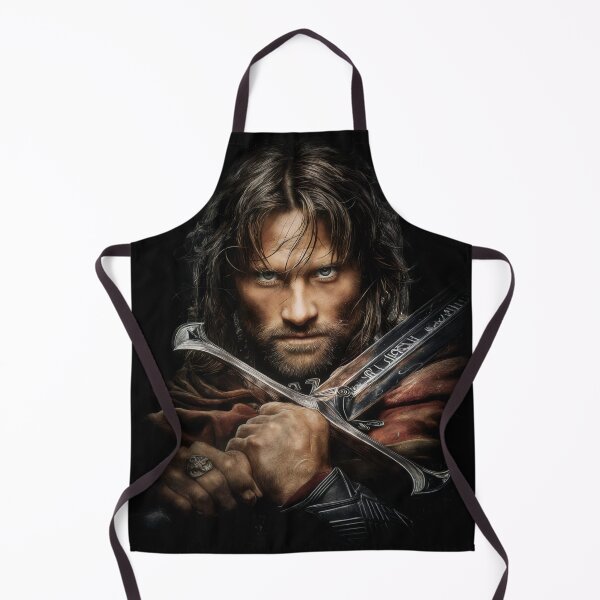 Item preview, Aragorn Lord of the Rings LOTR Viggo Mortensen Strider King Elessar Anduril Ranger of the North Gondor Arwen Fellowship Fan Art Portrait Poster T-Shirt Sticker Gift designed and sold by Senpaiwaves.