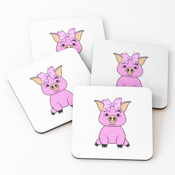 Item preview, Cute Pink Pig With Bow designed and sold by Sartoris Art.