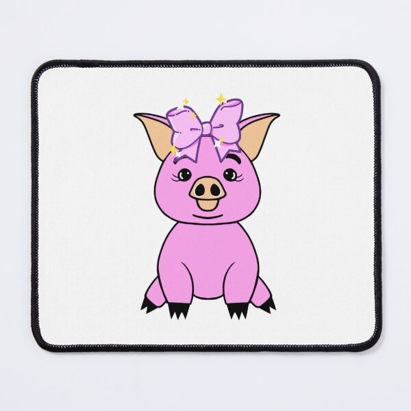 Item preview, Cute Pink Pig With Bow designed and sold by Sartoris Art.