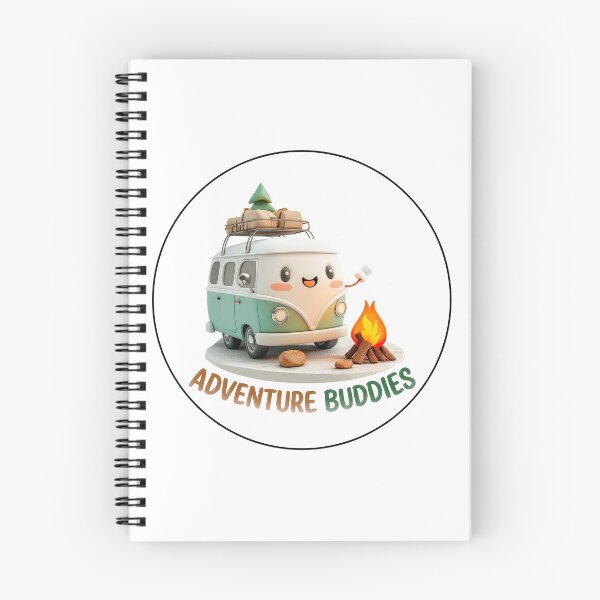 Item preview, Adventure Buddies - Cute Camping Van & Cozy Campfire designed and sold by xper-t-s.