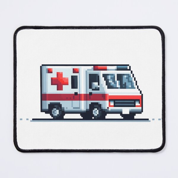 Item preview, 8-Bit Ambulance Truck designed and sold by JonyDG.
