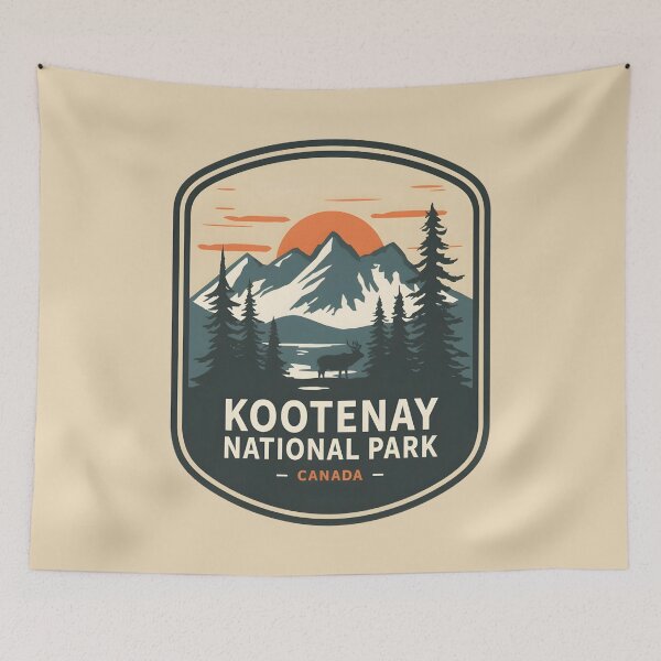 Item preview, Kootenay National Park - Canada  designed and sold by GoodOldVintage.