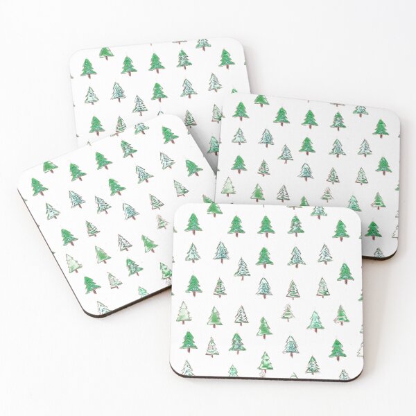 Item preview, Watercolor Christmas Trees Seamless Pattern designed and sold by ChernivtsiSkoda.