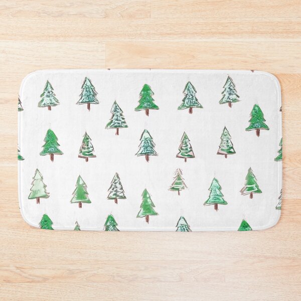 Item preview, Watercolor Christmas Trees Seamless Pattern designed and sold by ChernivtsiSkoda.