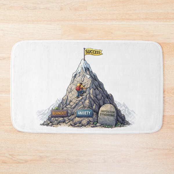 Item preview, Success Is a Climb – Burnout Anxiety Impostor Syndrome Motivation Art designed and sold by Passacagliabusra.