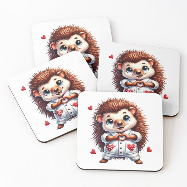Item preview, Cute Lovely Valentine Porcupine - Stuck On You Heart designed and sold by FuzionRaptor.