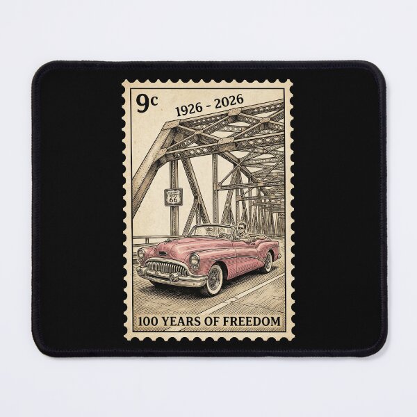 Item preview, Route 66 Centennial Steel Bridge: 100th Anniversary 1926-2026 Pink Drop-Top designed and sold by G350.