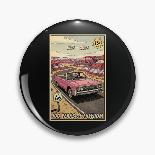 Item preview, Route 66 Centennial Painted Hills: 100th Anniversary 1926-2026 Pink Convertible designed and sold by G350.