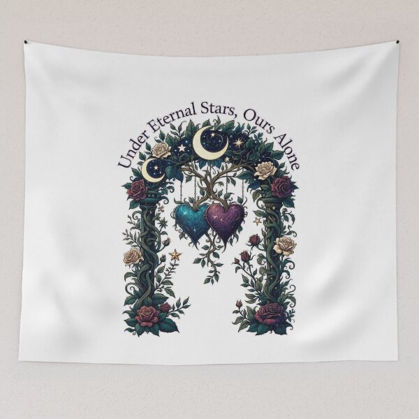 Item preview, Under Eternal Stars Ours Alone Arbor Gifts T-Shirt | Celestial Vine Romance Emblem Tee | Intricate Affection Collection designed and sold by YMLux.