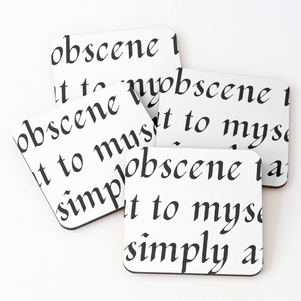 Item preview, I am obscene to you but to myself I simply am. Frankenstein's Creature quote designed and sold by madisonscottage.