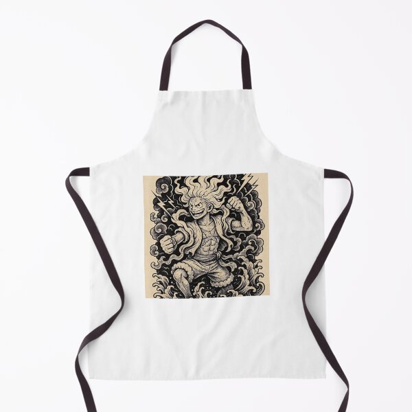 Item preview, One Piece – Luffy Gear 5 Japanese Tattoo Style designed and sold by AnimeShin.