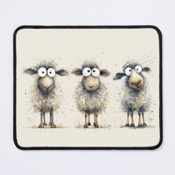 Item preview, Gorgeous Sheep ' All Eyes on Sheep’ BY SHiRLeY MacARTHuR designed and sold by Shirley MacArthur Art.