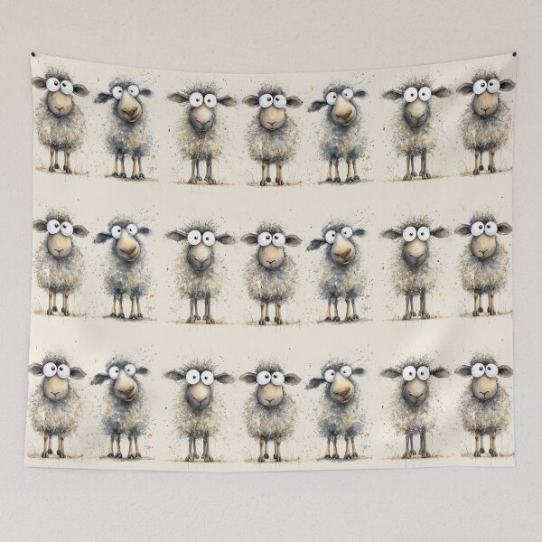 Item preview, Gorgeous Sheep ' All Eyes on Sheep’ BY SHiRLeY MacARTHuR designed and sold by Shirley MacArthur Art.