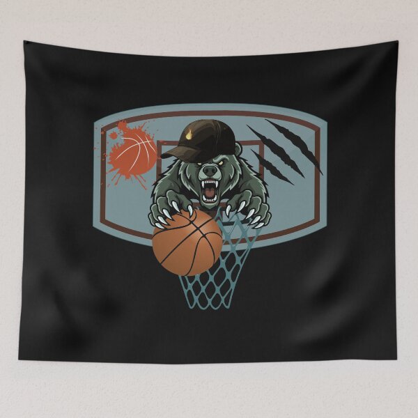 Item preview,  Pattern with bear for basketball lovers designed and sold by Lovelalaland.