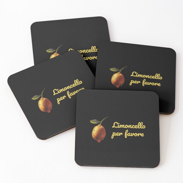 Item preview, Limoncello per favore - text with lemon art designed and sold by AquarellChill.