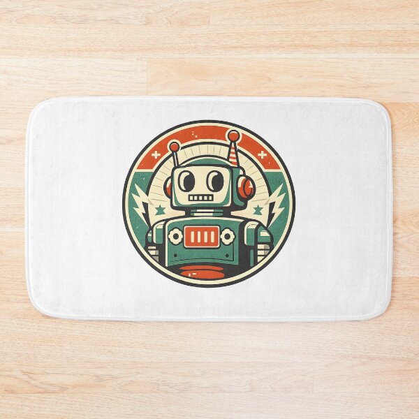 Item preview, Vintage Retro Robot – Futuristic Mechanical Logo, 1950s Style designed and sold by Dax Studio.