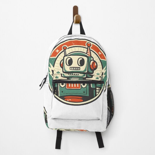 Item preview, Vintage Retro Robot – Futuristic Mechanical Logo, 1950s Style designed and sold by Dax Studio.