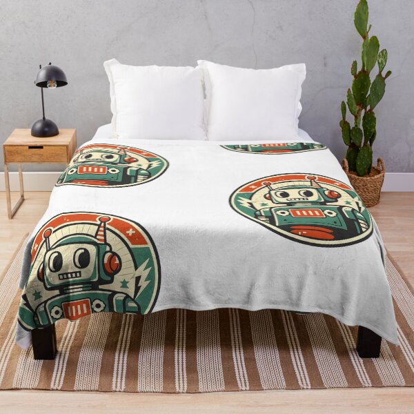 Item preview, Vintage Retro Robot – Futuristic Mechanical Logo, 1950s Style designed and sold by Dax Studio.