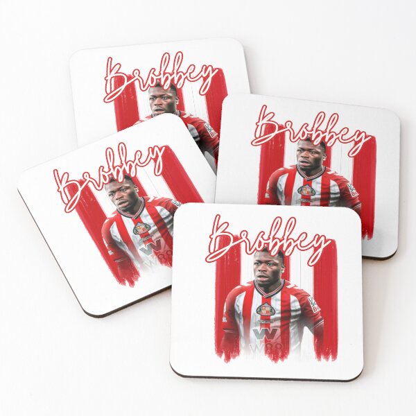 Item preview, Brian Brobbey Sunderland Fan Art | Red & White Brush Stroke Football Design designed and sold by Pokah79.