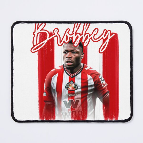 Item preview, Brian Brobbey Sunderland Fan Art | Red & White Brush Stroke Football Design designed and sold by Pokah79.