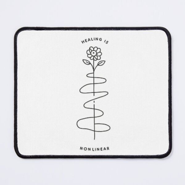 Item preview, Healing Is Nonlinear – Minimalist Mental Health Art designed and sold by MonaRose_Art.
