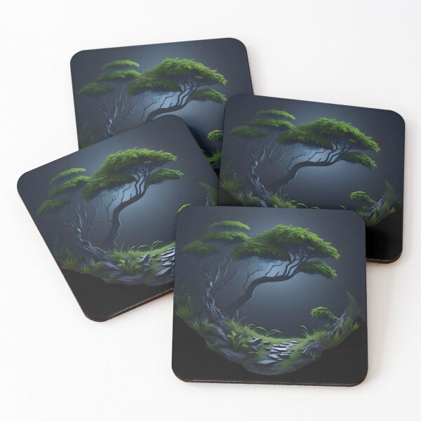 Item preview, a dark tree landscape designed and sold by aledfychan.