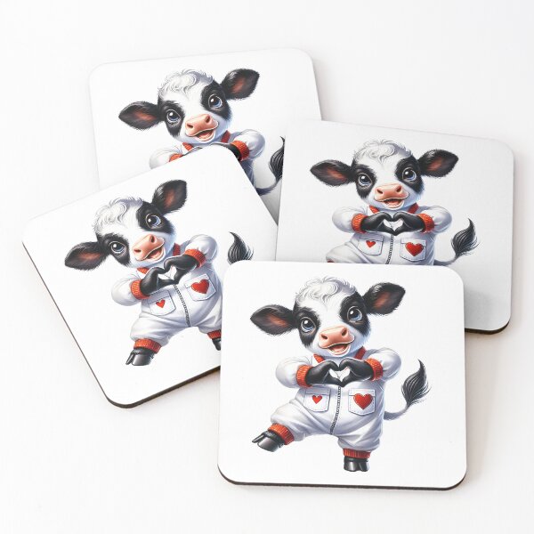 Item preview, Cute Lovely Valentine Cow - I Love Moo Romantic Design designed and sold by FuzionRaptor.
