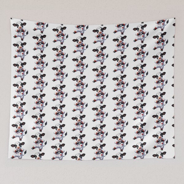 Item preview, Cute Lovely Valentine Cow - I Love Moo Romantic Design designed and sold by FuzionRaptor.