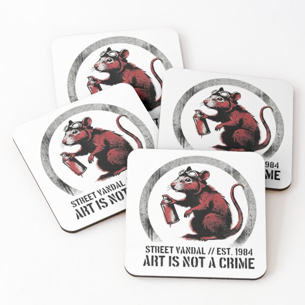 Item preview, Street Vandal Rat – Graffiti Stencil Art designed and sold by MonaRose_Art.