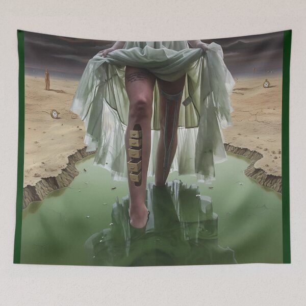 Item preview, The Surreal Descent – Surreal Reflection in the Green Lake designed and sold by StillnessInDecay.