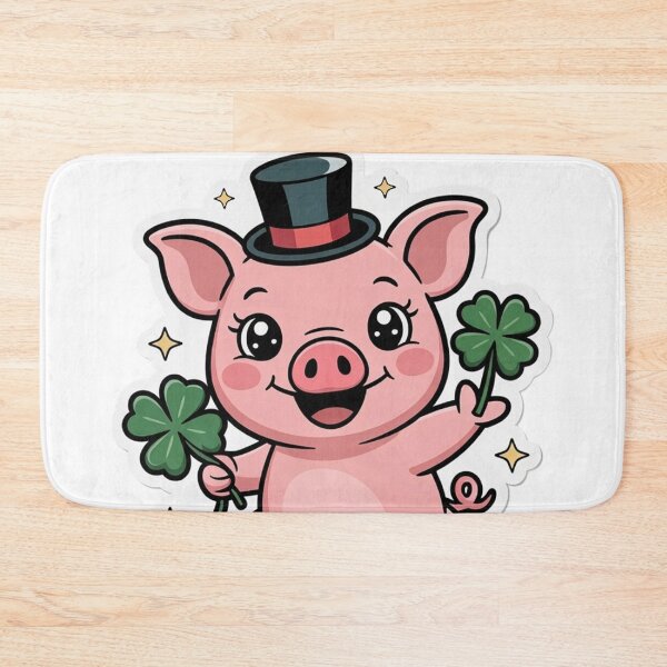 Item preview, Lucky cute pig with clover designed and sold by Simplybe1.
