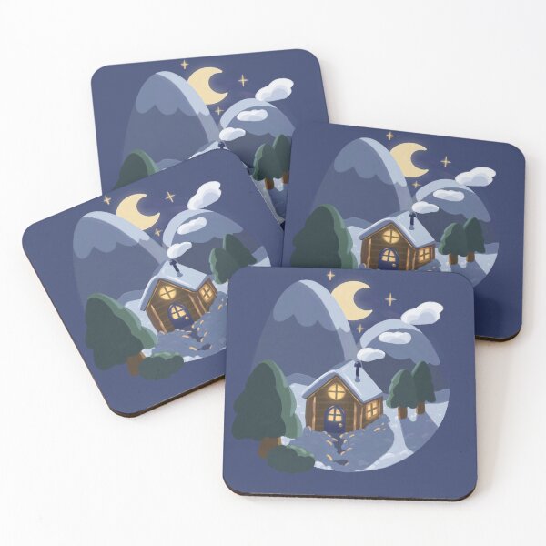 Item preview, Cozy lonely winter cabin designed and sold by Eri Atelier.