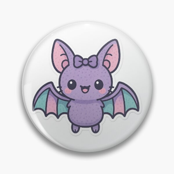 Item preview, Pastel Cheerful Bat Sticker designed and sold by StickMint.