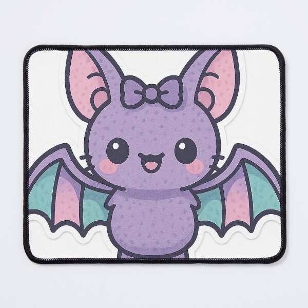 Item preview, Pastel Cheerful Bat Sticker designed and sold by StickMint.